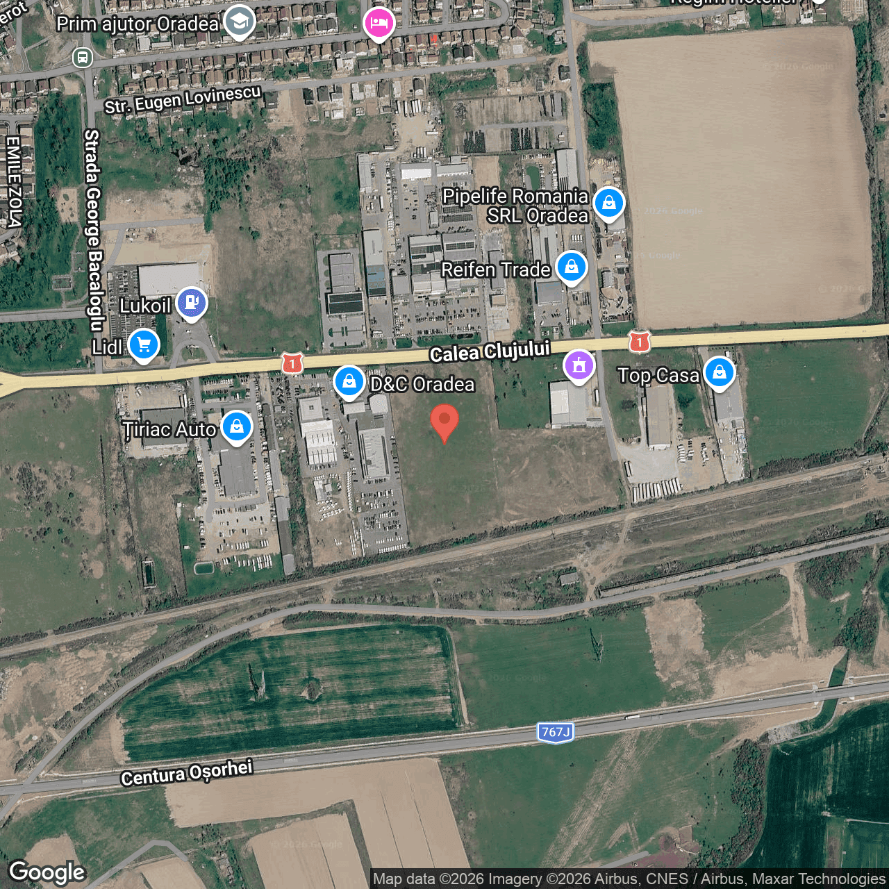 Poza harta hybrid, zoom 16, adresa Oradea, Calea Clujului Bihor, , judetul