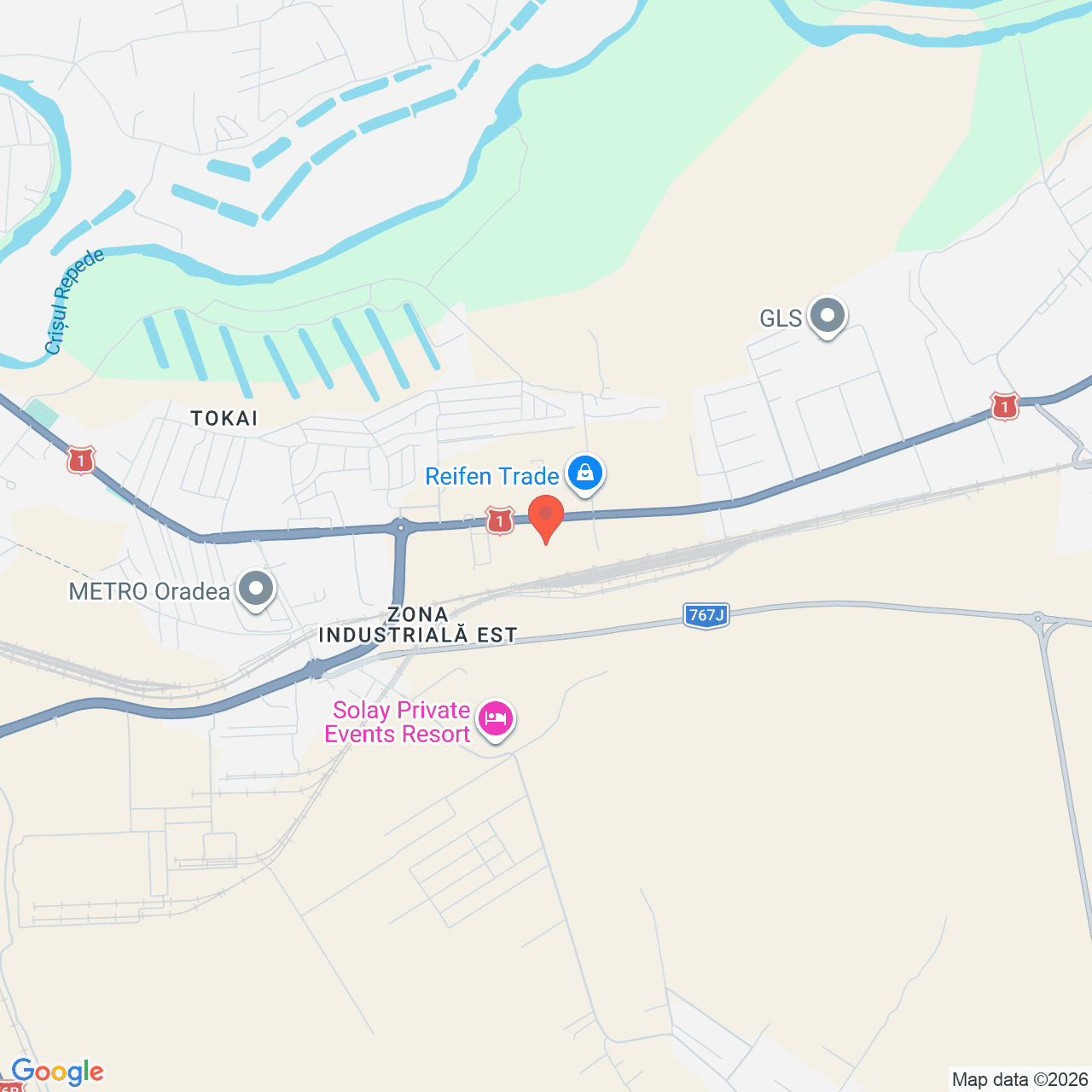 Poza harta streetview, zoom 14, adresa Oradea, Calea Clujului Bihor, , judetul