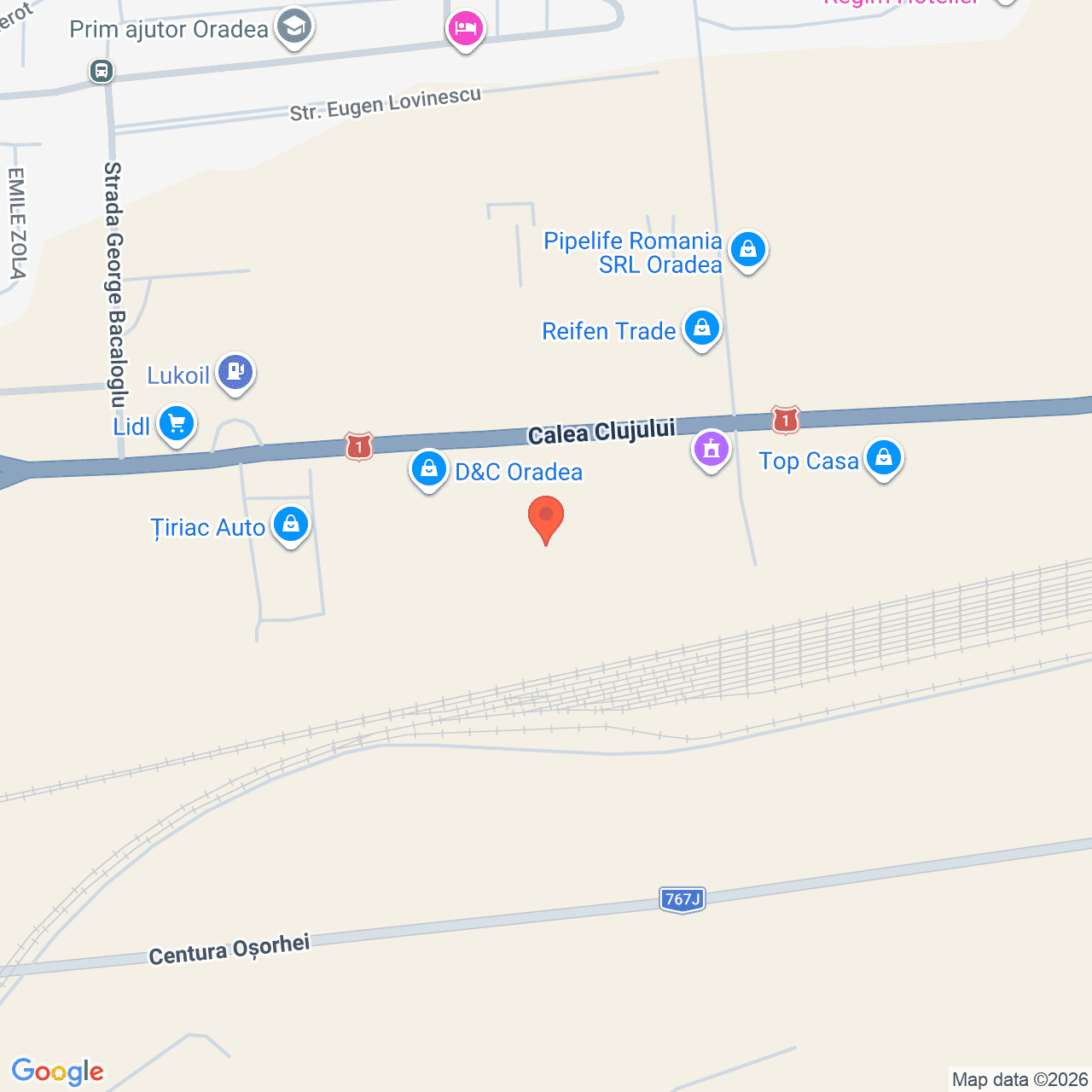Poza harta streetview, zoom 16, adresa Oradea, Calea Clujului Bihor, , judetul