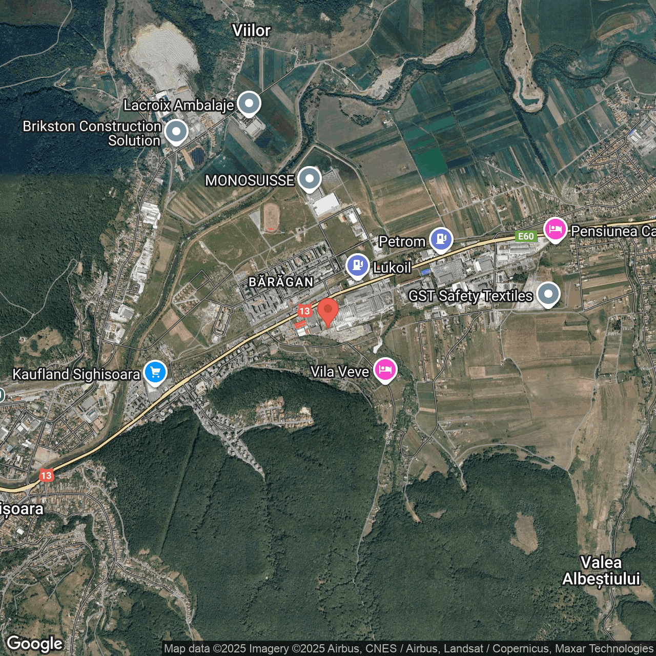 Poza harta hybrid, zoom 14, adresa Sighisoara, str. Mihai Viteazu nr.94, , judetul