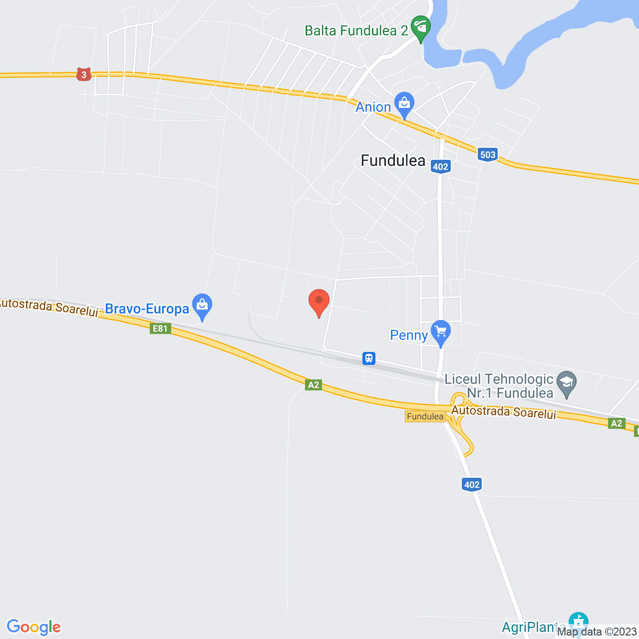 Poza harta streetview, zoom 14, adresa Fundulea, , judetul