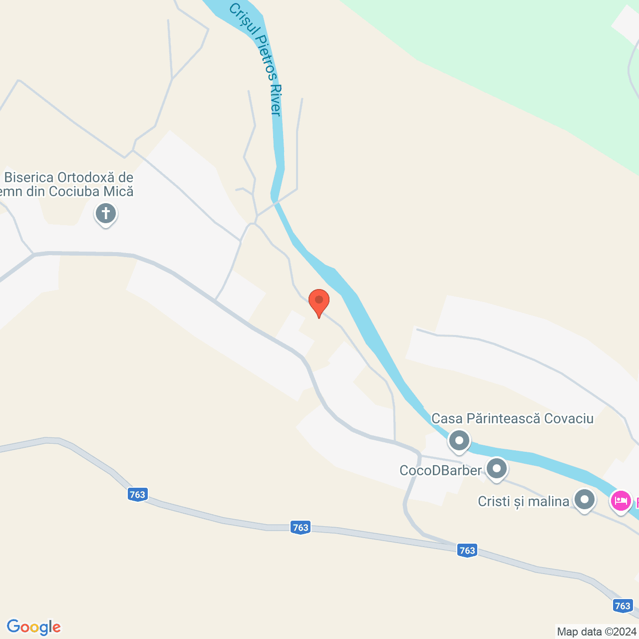 Poza harta streetview, zoom 16, adresa Cociuba Mica Pietroasa judet Bihor, , judetul