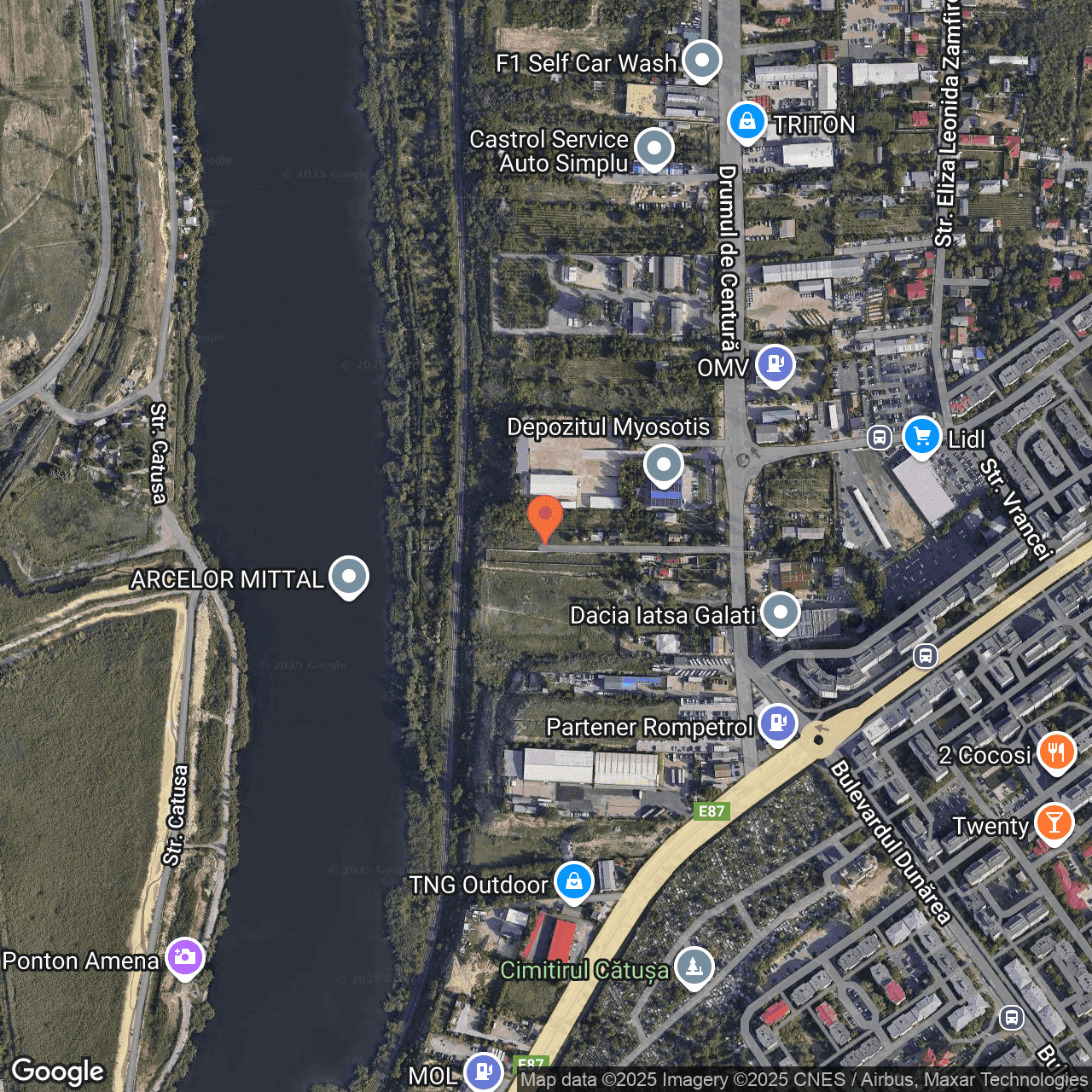 Poza harta hybrid, zoom 16, adresa Galați, str. Drumul de Centură nr. 242, , judetul