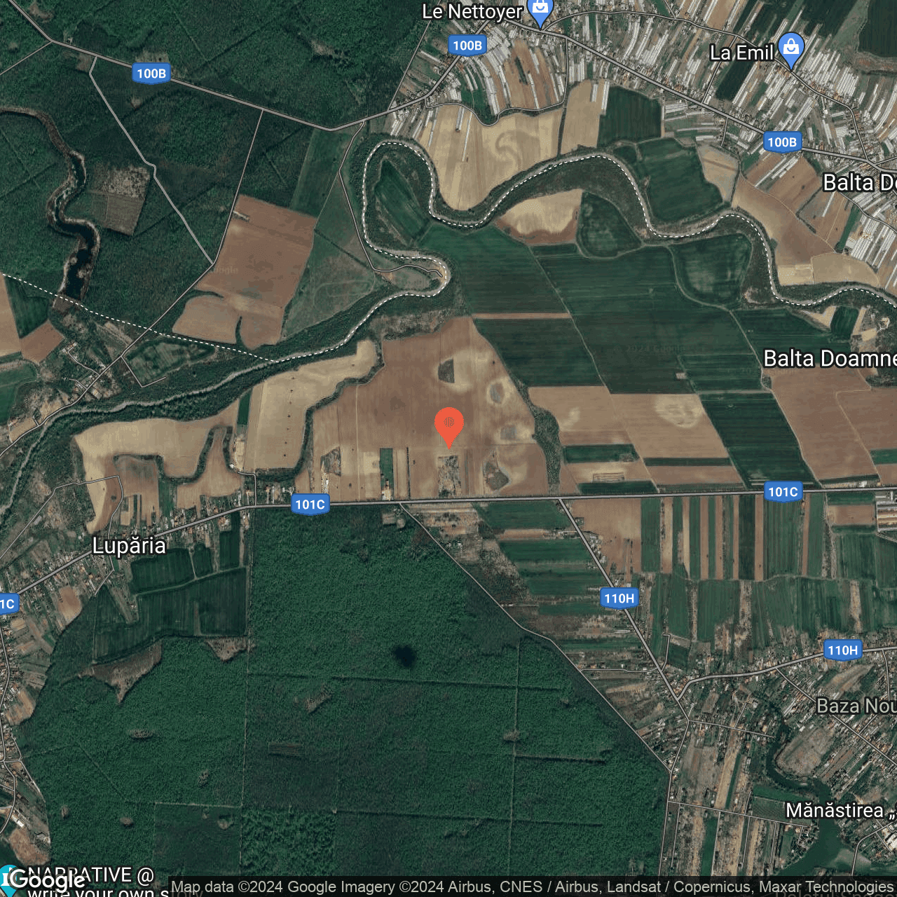 Poza harta hybrid, zoom 14, adresa Ciolpani, , judetul