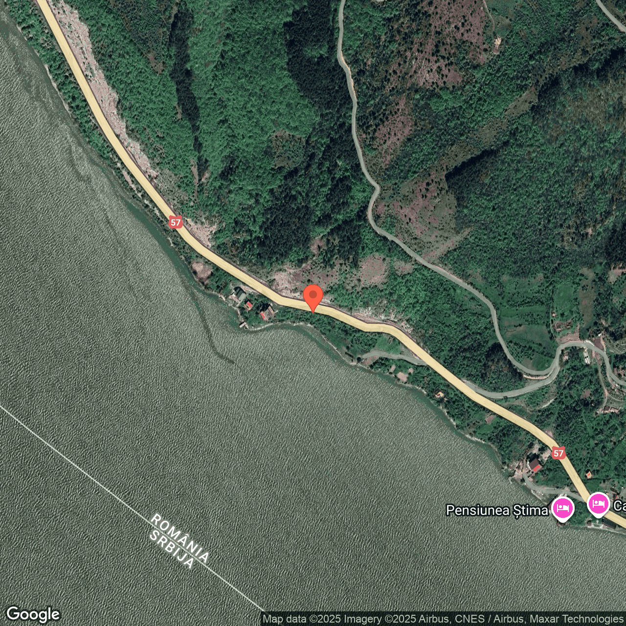 Poza harta hybrid, zoom 16, adresa Svinita, , judetul