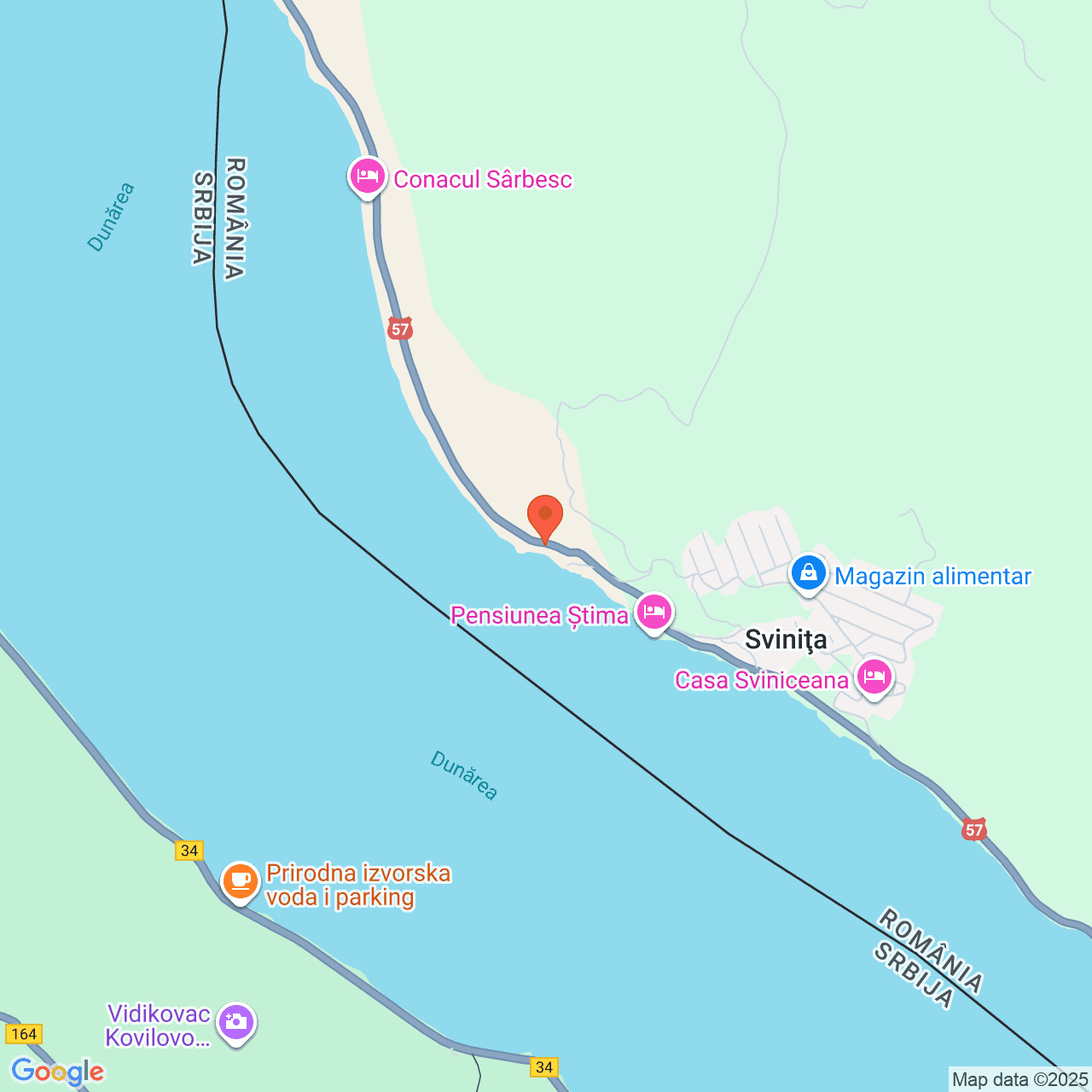 Poza harta streetview, zoom 14, adresa Svinita, , judetul