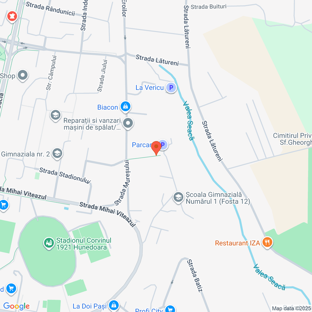 Poza harta streetview, zoom 16, adresa Hunedoara, str. Mureșului, , judetul