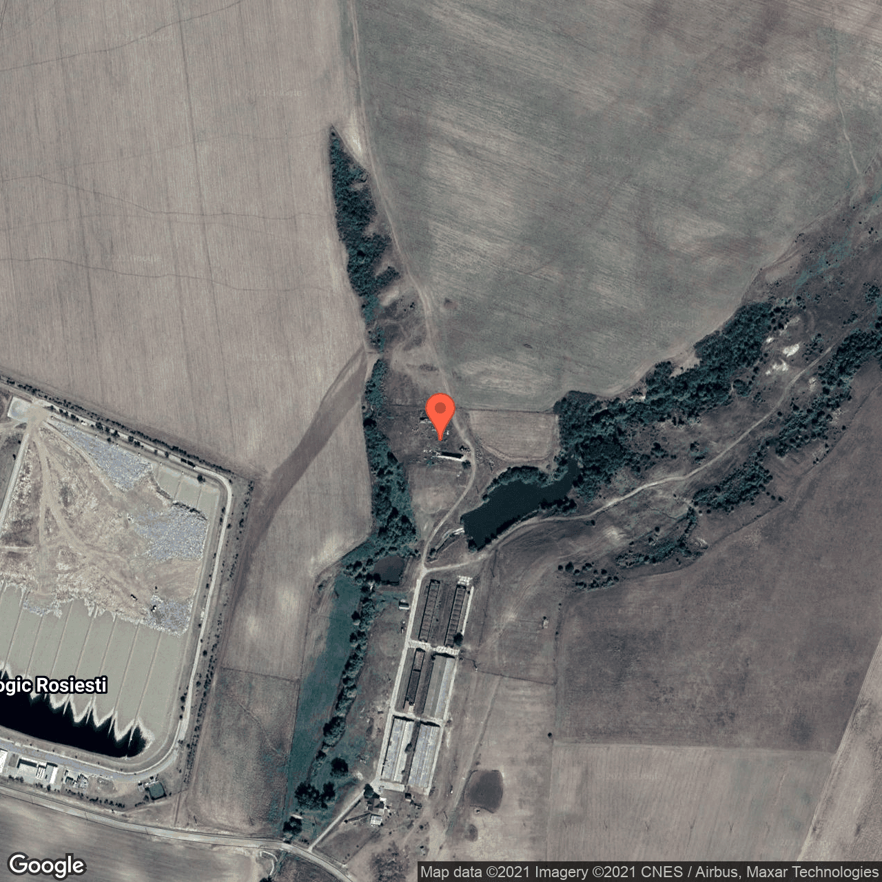 Poza harta hybrid, zoom 16, adresa Rosiesti, Rosiesti, judetul Vaslui