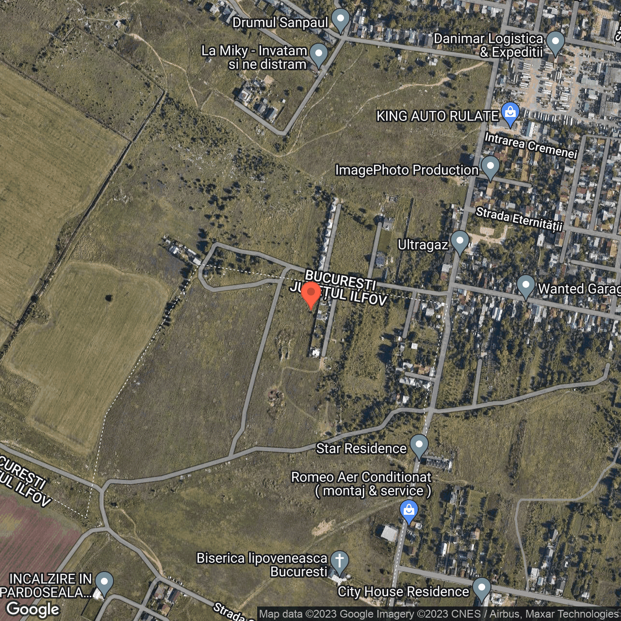 Poza harta hybrid, zoom 16, adresa Strada Nufarul Galben Bucuresti, , judetul