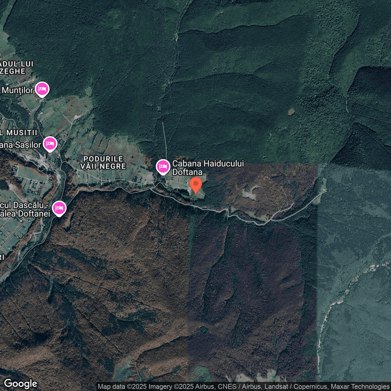 Poza harta hybrid, zoom 14, adresa Valea Doftanei Prahova, , judetul