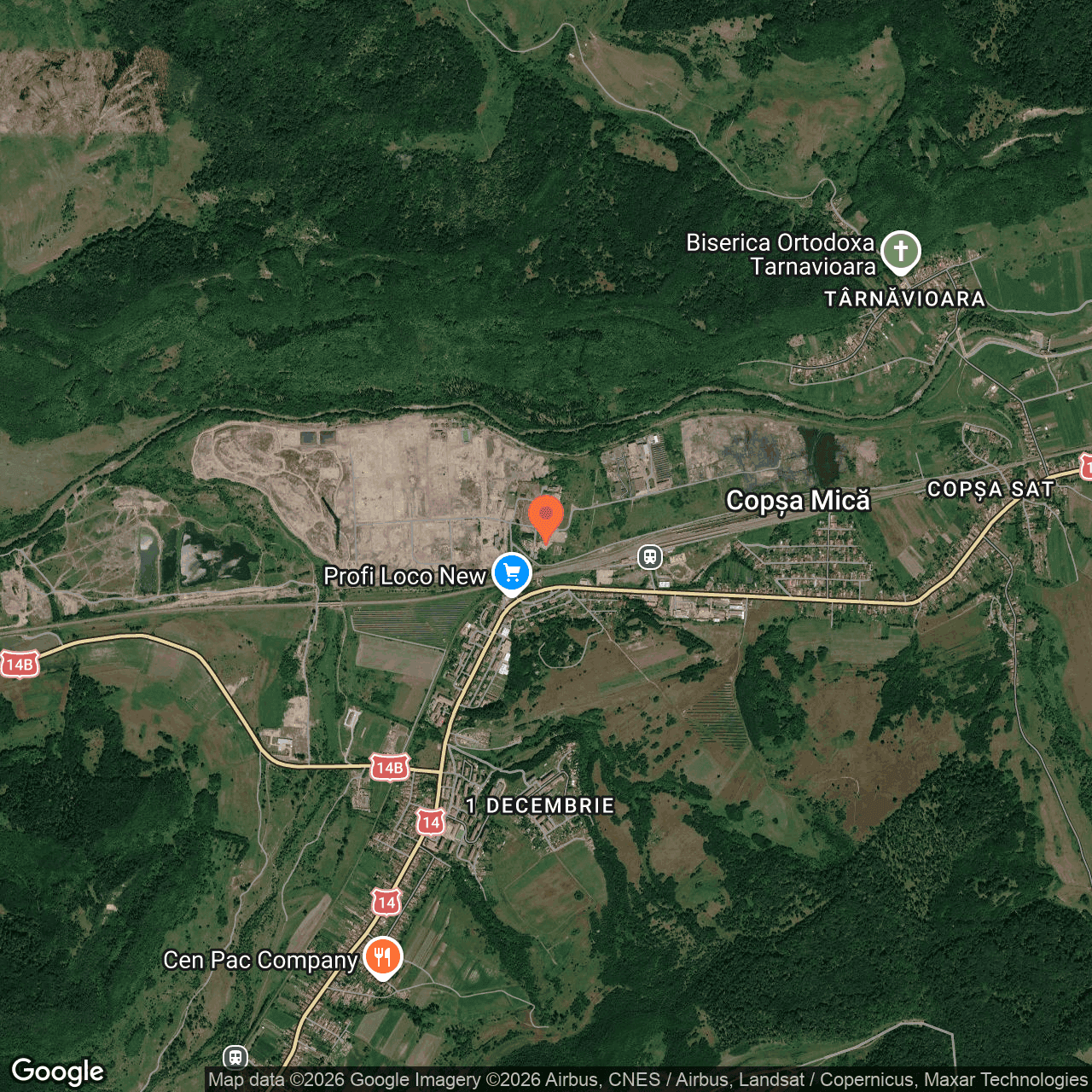 Poza harta hybrid, zoom 14, adresa Copsa Mica judet Sibiu, , judetul