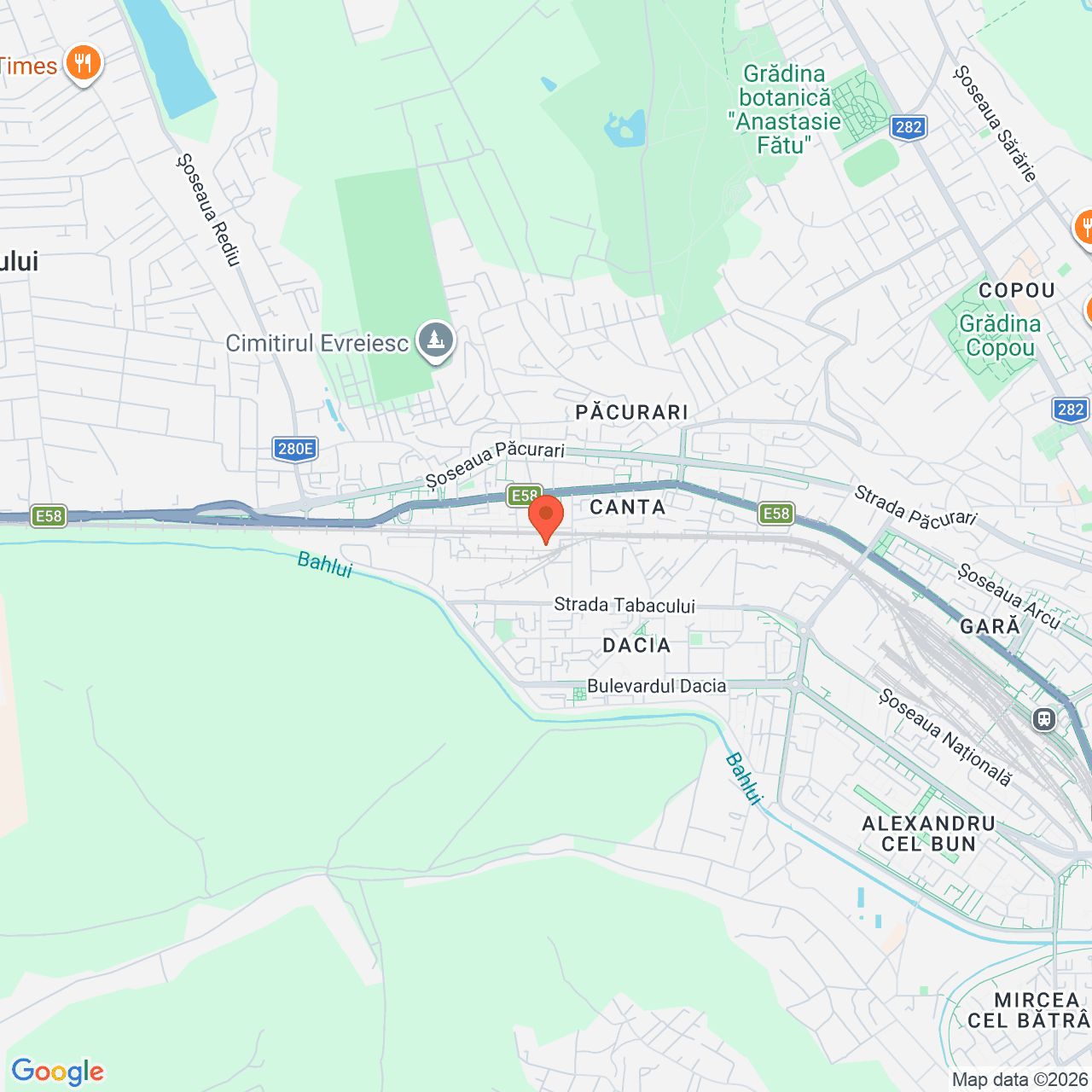 Poza harta streetview, zoom 14, adresa Iași, str. Sergent Grigore Ioan, nr. 7, , judetul