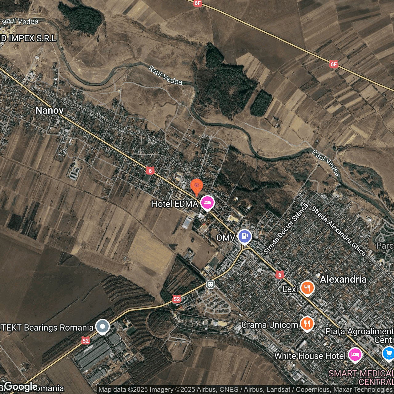 Poza harta hybrid, zoom 14, adresa Nanov, str. Dunării nr. 10, , judetul