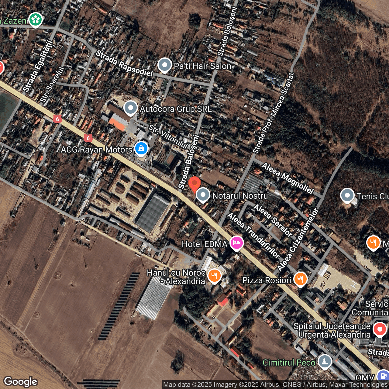 Poza harta hybrid, zoom 16, adresa Nanov, str. Dunării nr. 10, , judetul