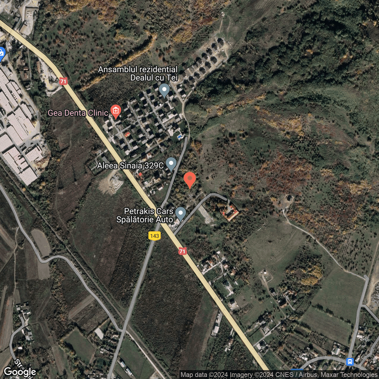 Poza harta hybrid, zoom 16, adresa Aninoasa Dambovita, , judetul