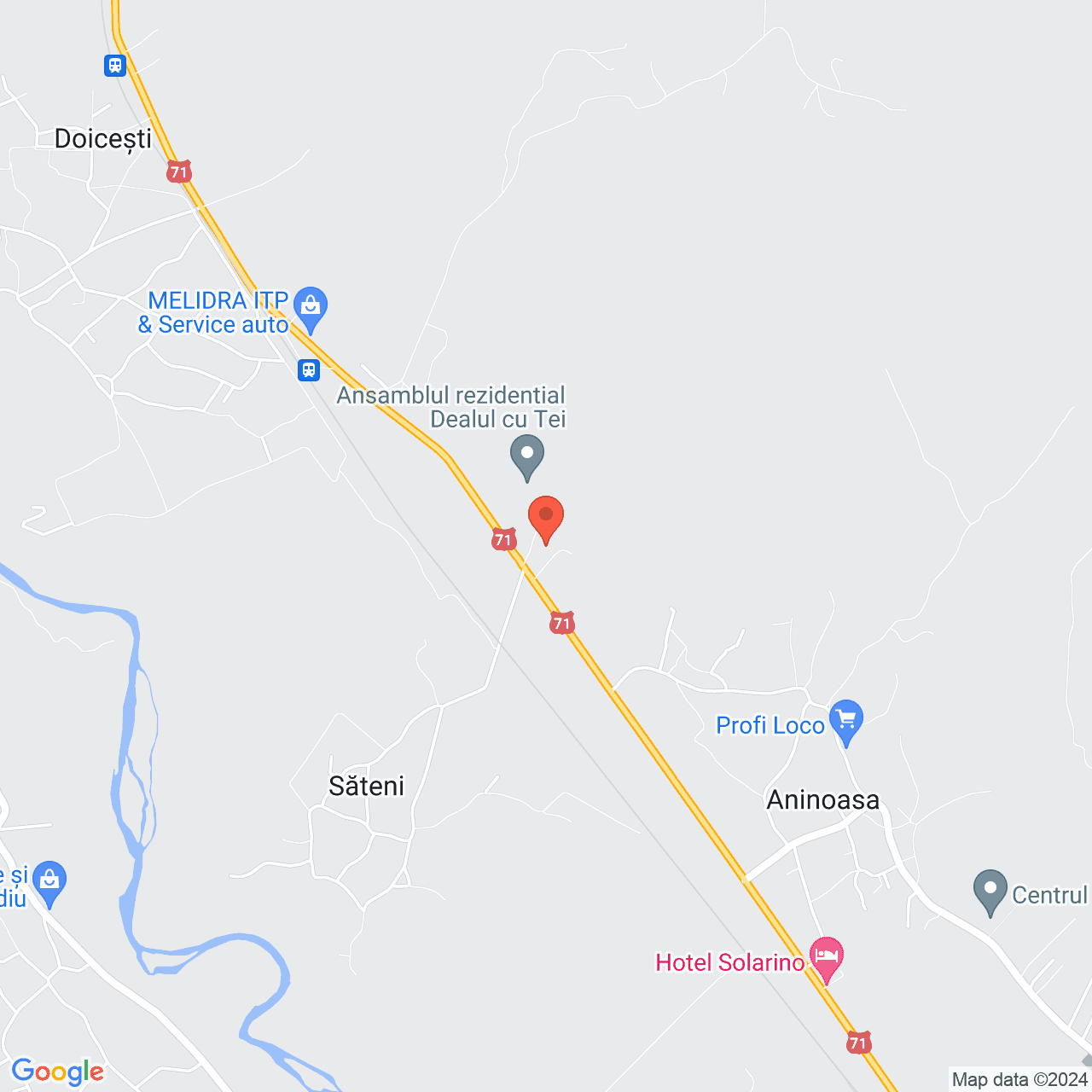 Poza harta streetview, zoom 14, adresa Aninoasa Dambovita, , judetul