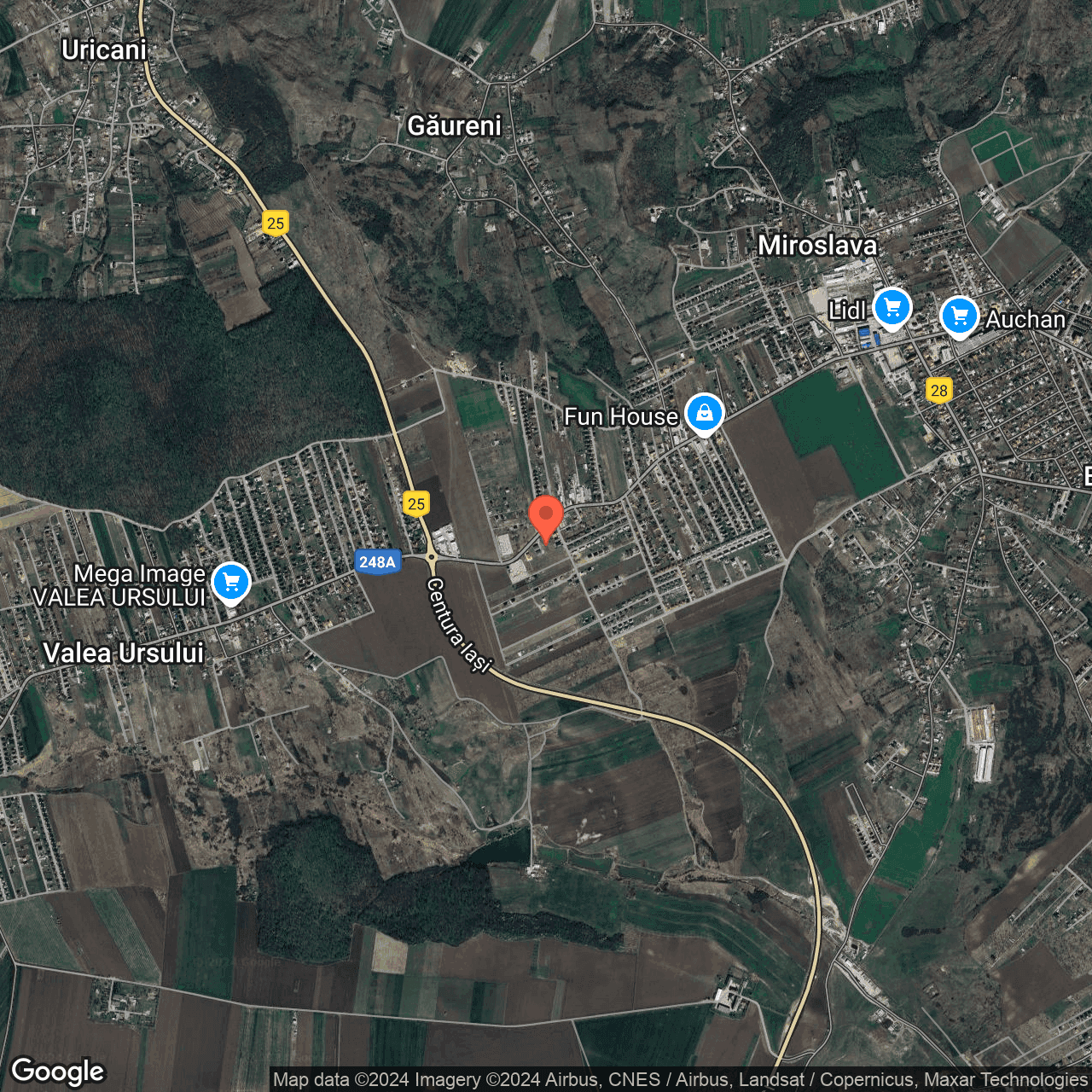 Poza harta hybrid, zoom 14, adresa Miroslava, Strada Constantin Langa, , judetul