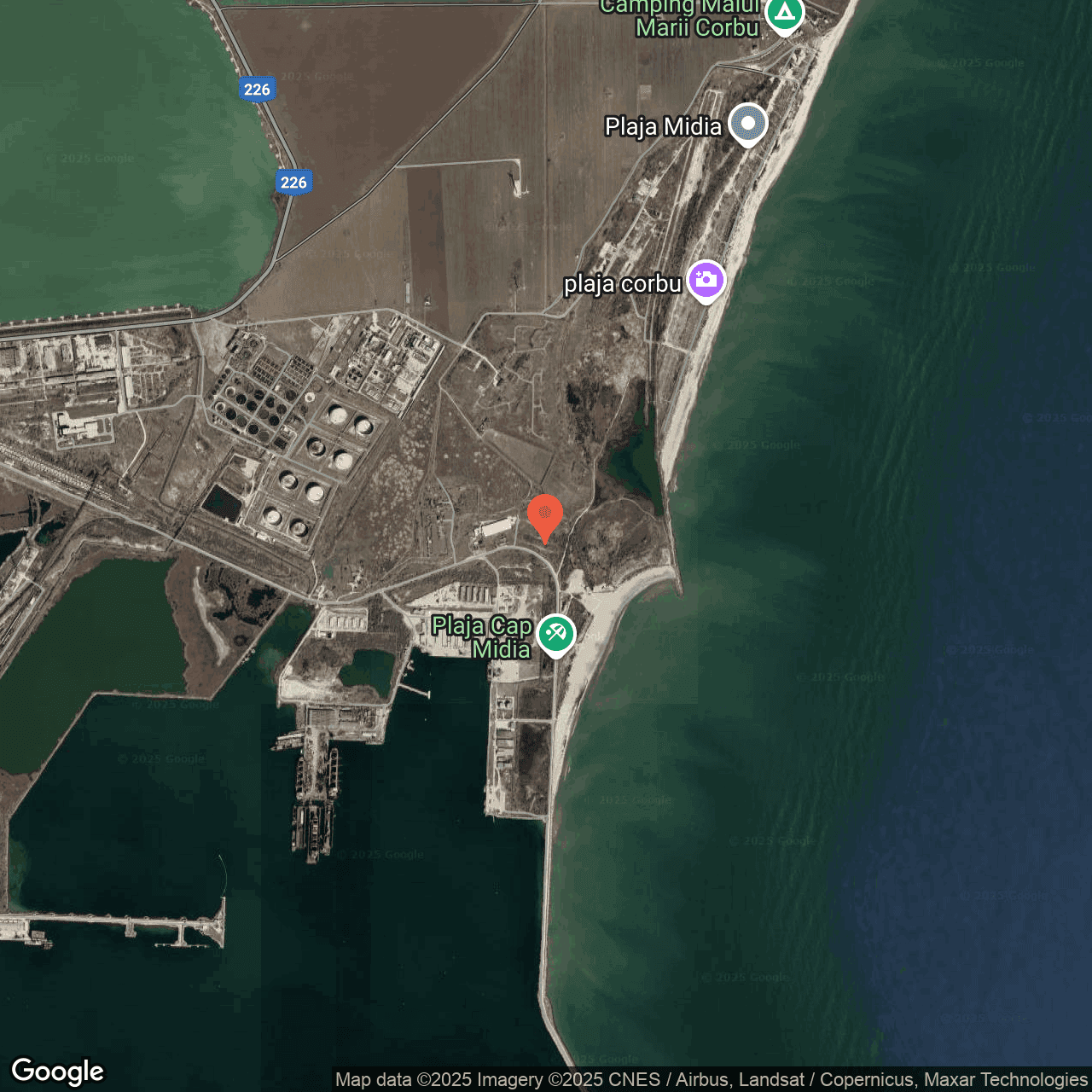 Poza harta hybrid, zoom 14, adresa Corbu Constanta, , judetul