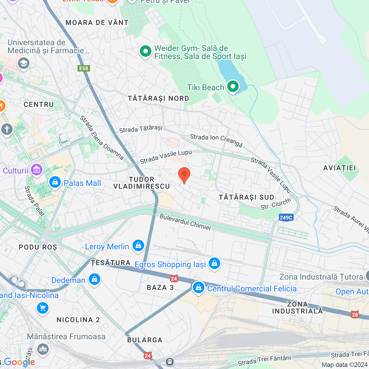 Poza harta streetview, zoom 14, adresa Strada Ciurchi 66 Iasi, , judetul