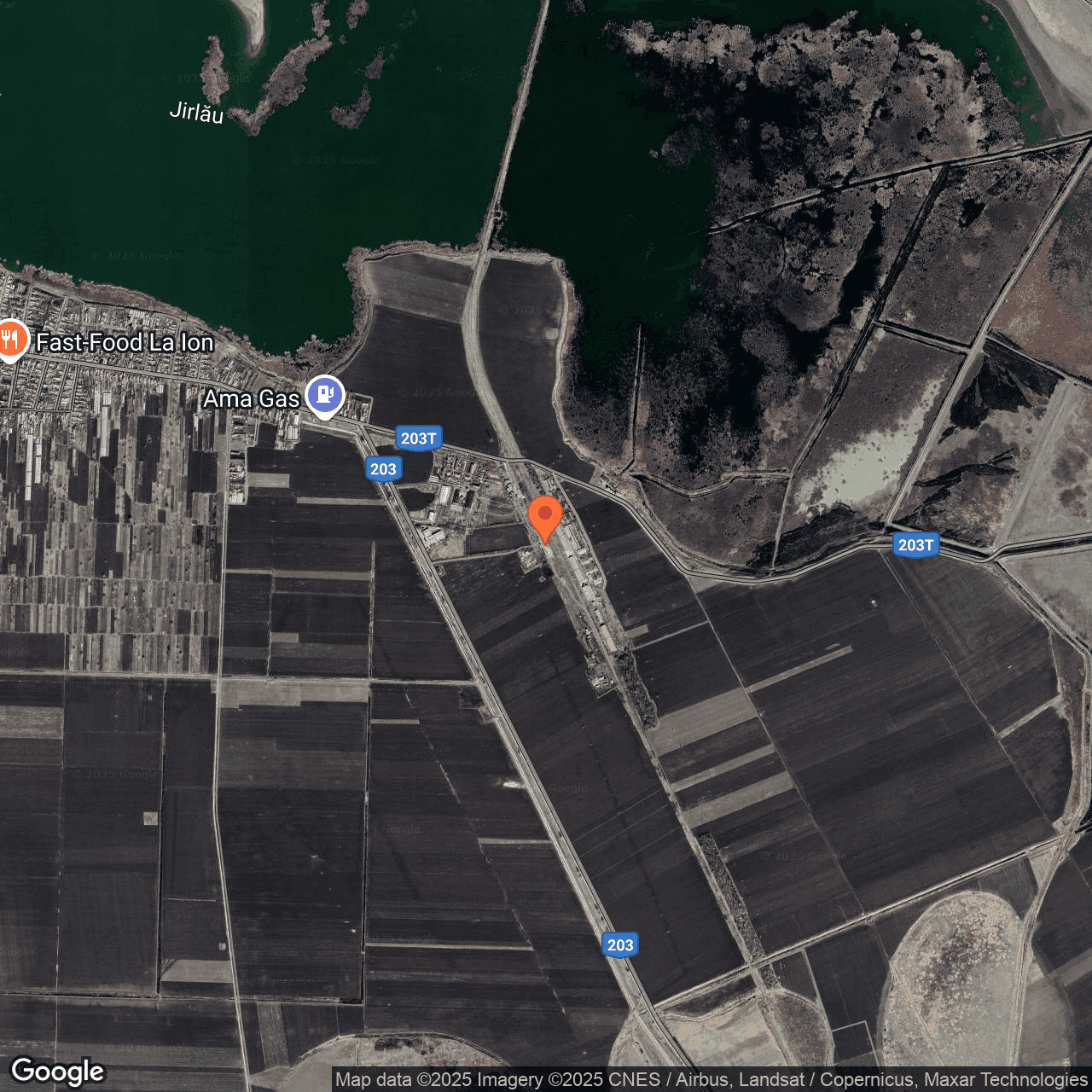 Poza harta hybrid, zoom 14, adresa Jirlau Braila, , judetul