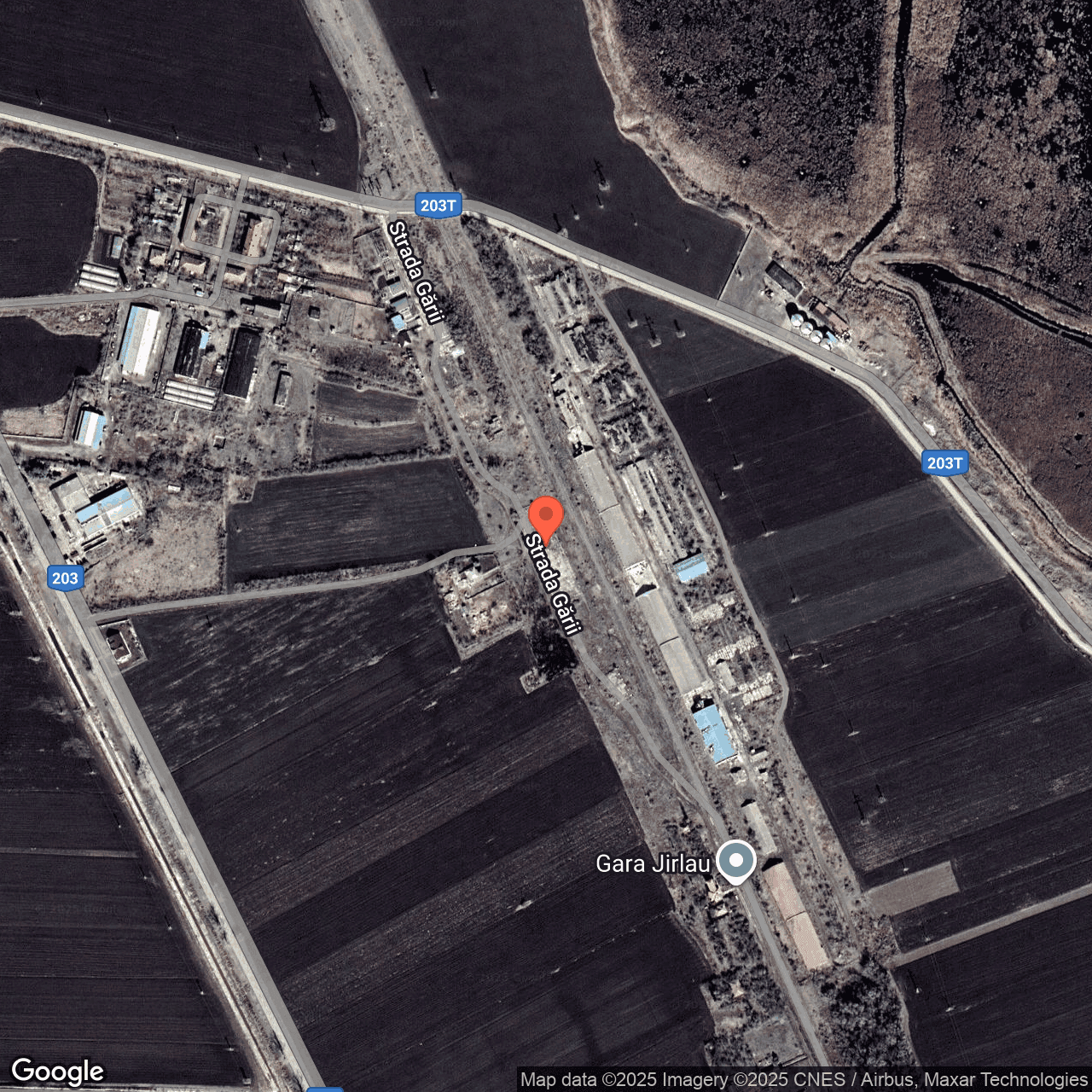 Poza harta hybrid, zoom 16, adresa Jirlau Braila, , judetul