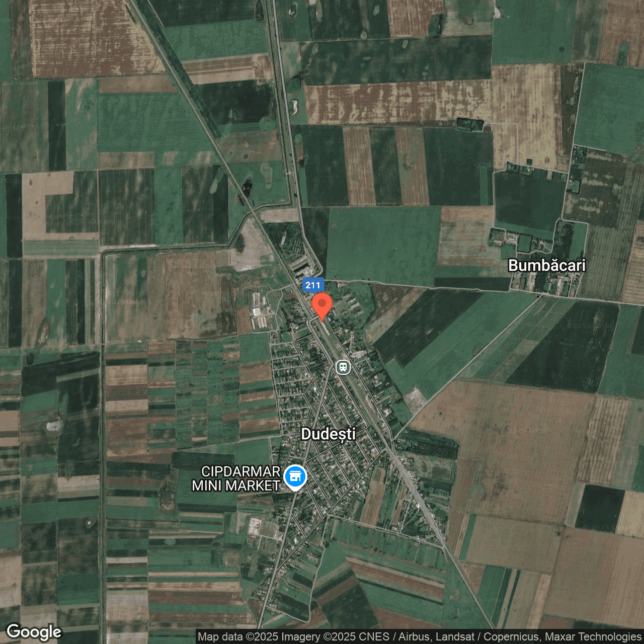 Poza harta hybrid, zoom 14, adresa Dudesti Braila, , judetul