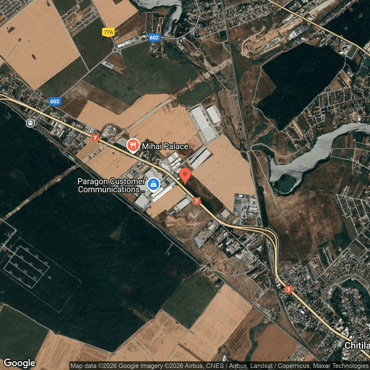 Poza harta hybrid, zoom 14, adresa Buftea Ilfov, , judetul