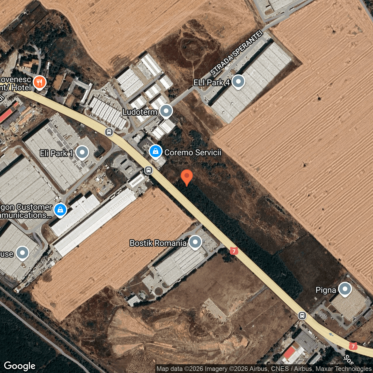 Poza harta hybrid, zoom 16, adresa Buftea Ilfov, , judetul