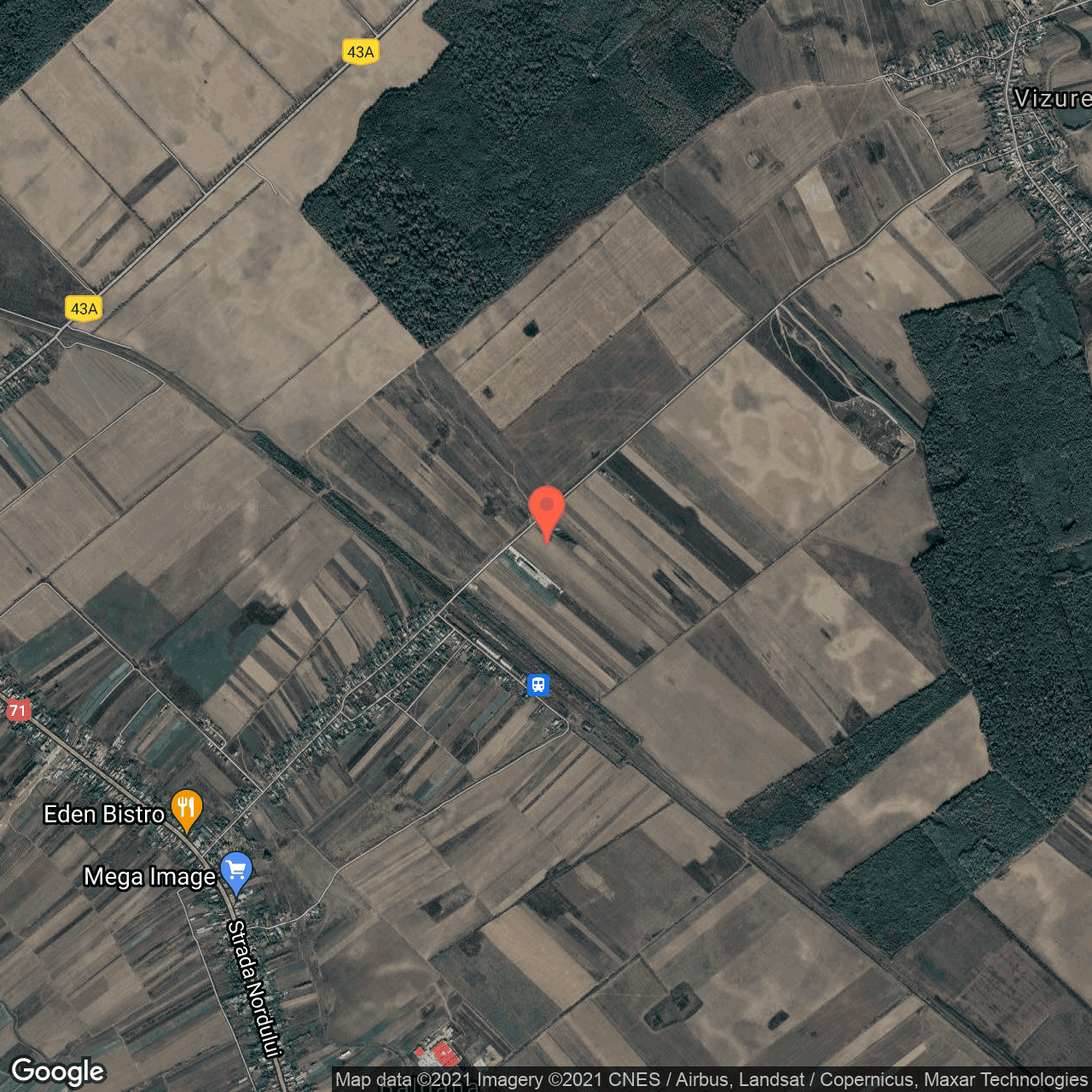 Poza harta hybrid, zoom 14, adresa Tartasesti, judetul Dambovita