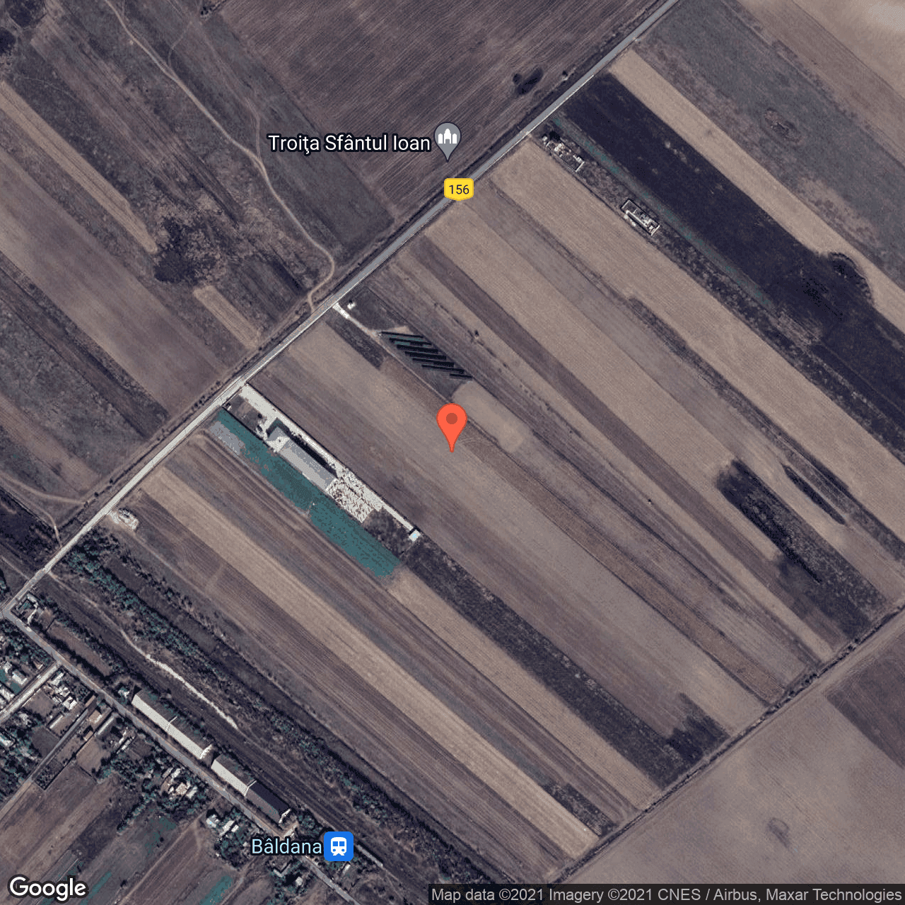 Poza harta hybrid, zoom 16, adresa Racari, Tartasesti, judetul Dambovita