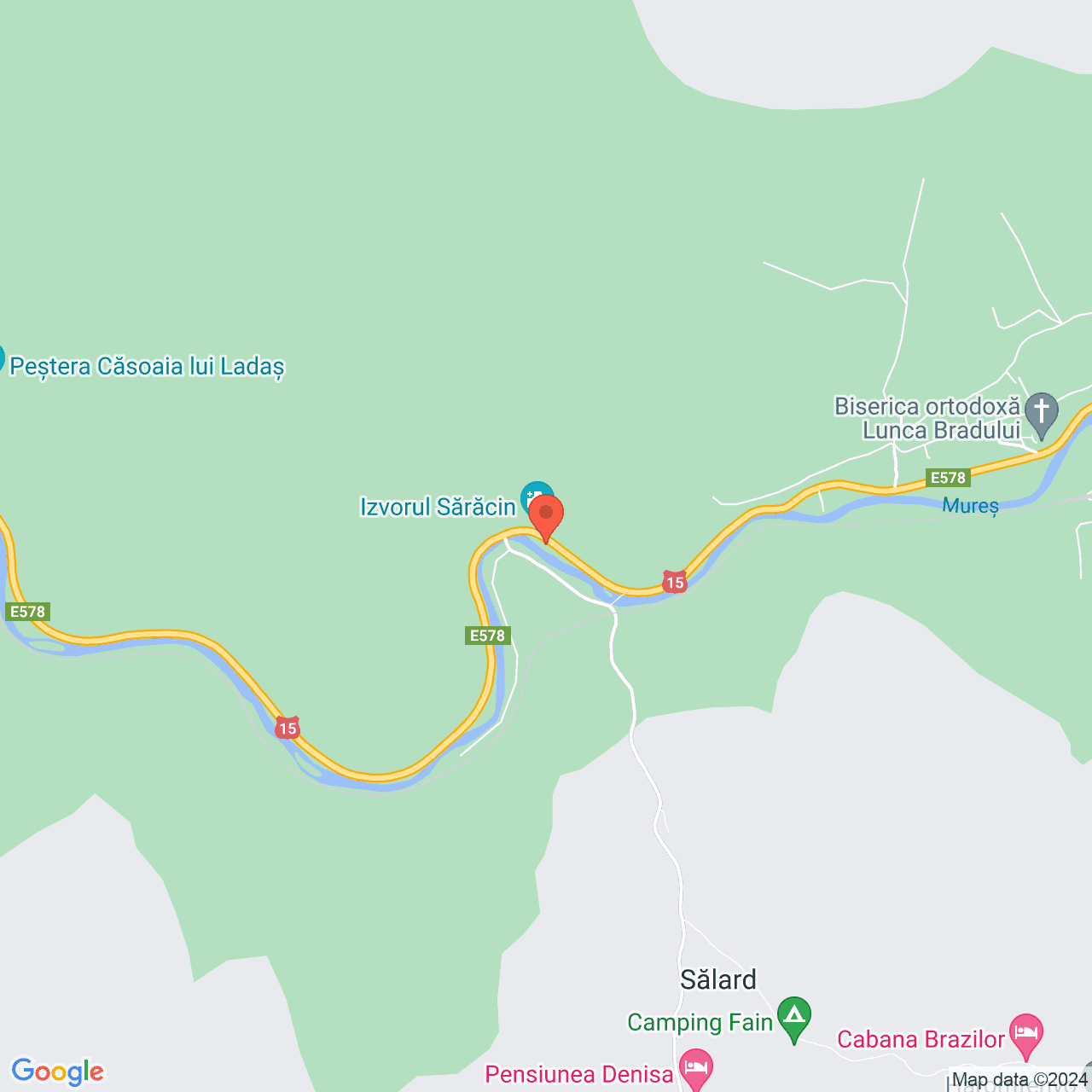 Poza harta streetview, zoom 14, adresa Lunca Bradului, , judetul