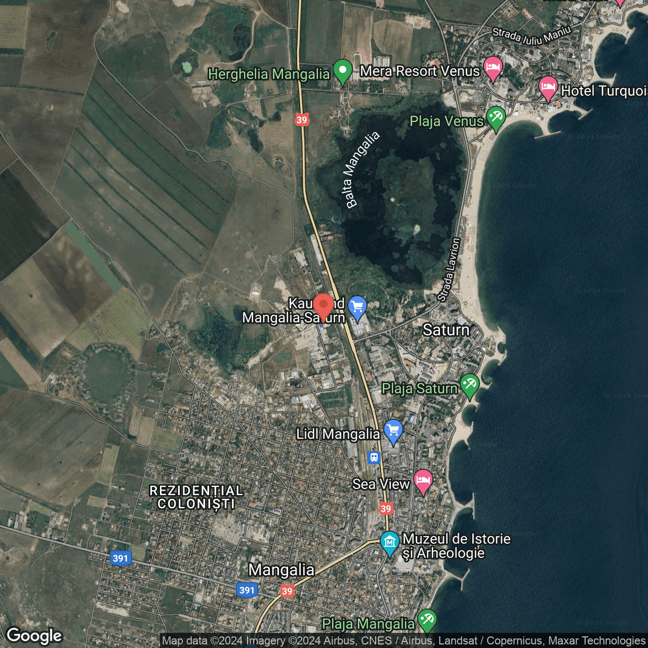 Poza harta hybrid, zoom 14, adresa Mangalia, str. M. I. Dobrogeanu, , judetul