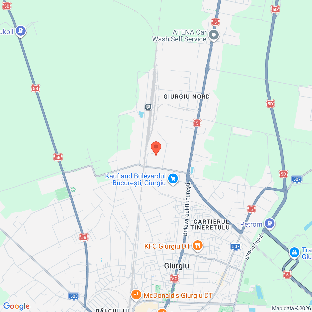 Poza harta streetview, zoom 14, adresa Strada Gloriei Giurgiu, , judetul