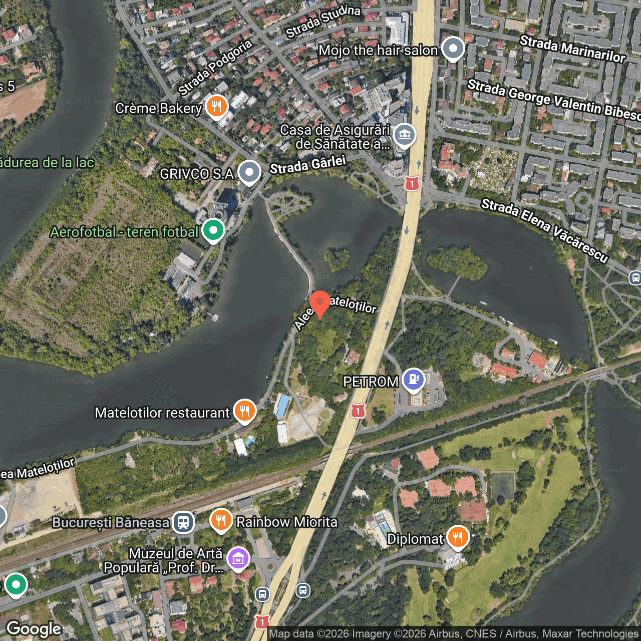 Poza harta hybrid, zoom 16, adresa Aleea Matelotilor Bucuresti, , judetul