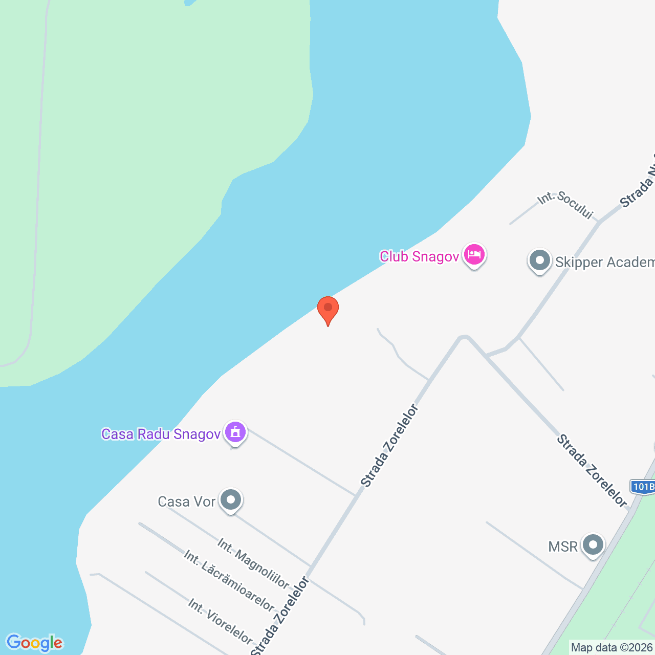 Poza harta streetview, zoom 16, adresa strada Zorelelor nr. 44A, Snagov Ilfov, , judetul