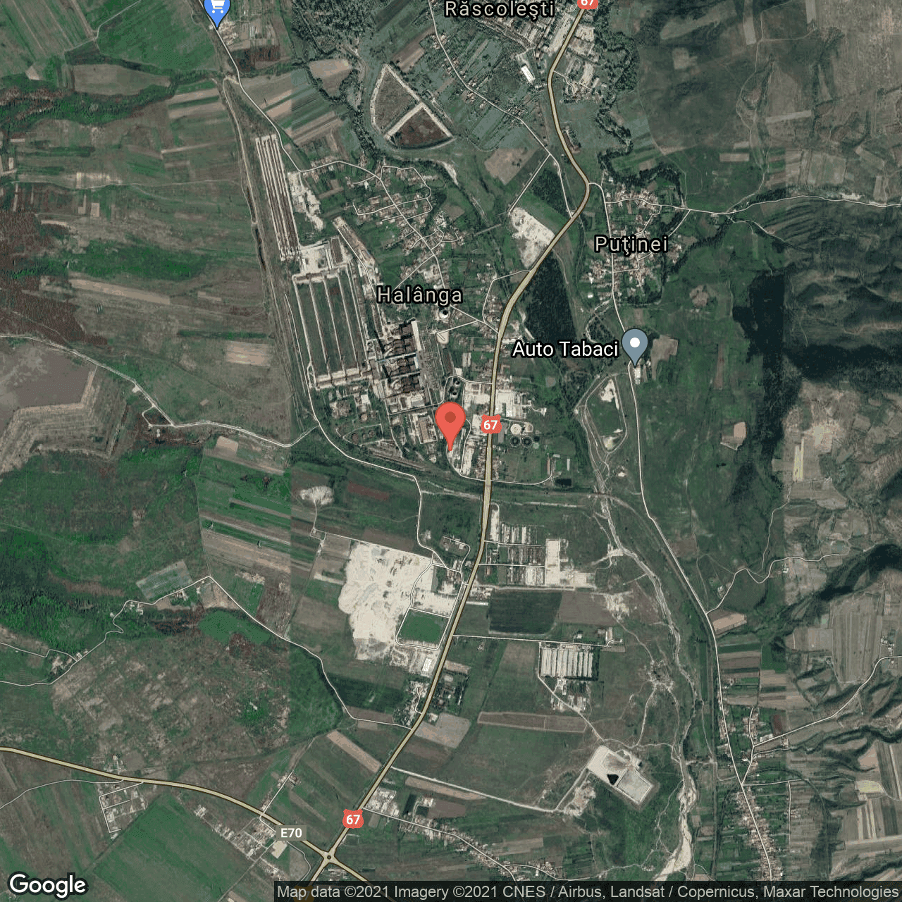 Poza harta hybrid, zoom 14, adresa Halanga, Izvoru Barzii, judetul Mehedinti