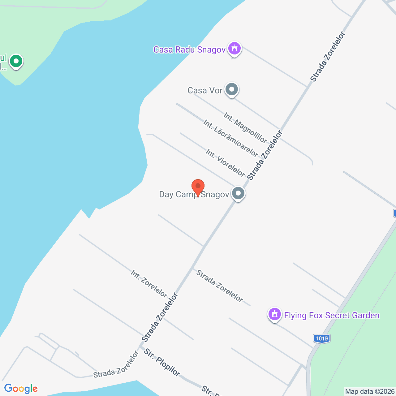 Poza harta streetview, zoom 16, adresa Snagov judet Ilfov, strada Zorelelor, , judetul