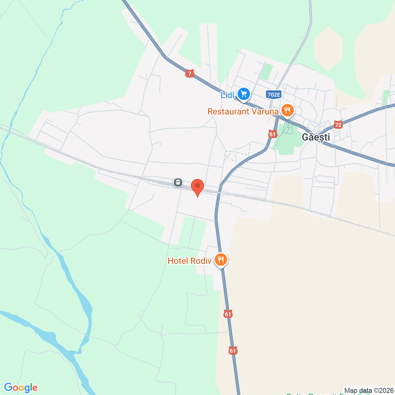 Poza harta streetview, zoom 14, adresa Gaesti Dambovita, , judetul