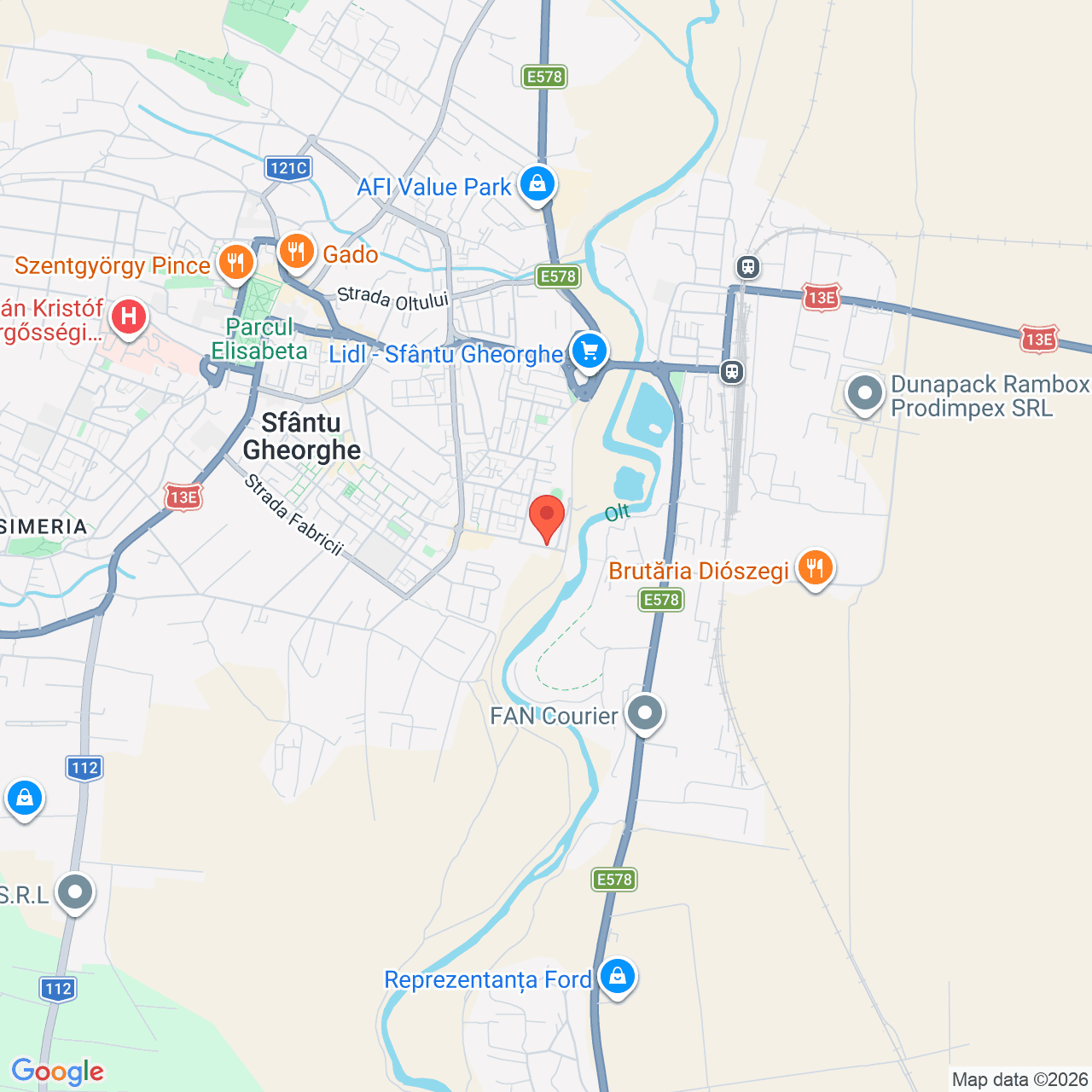 Poza harta streetview, zoom 14, adresa Sfantu Gheorghe, judet Covasna, , judetul