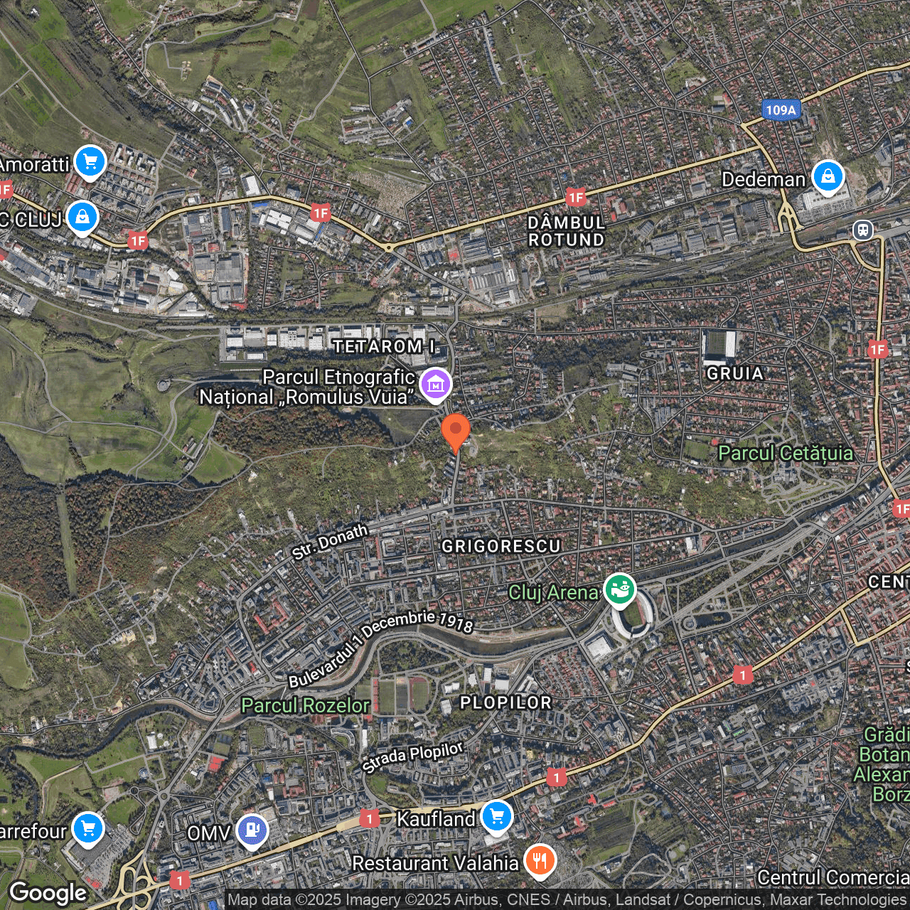 Poza harta hybrid, zoom 14, adresa Strada Tăietura Turcului Cluj Napoca, , judetul