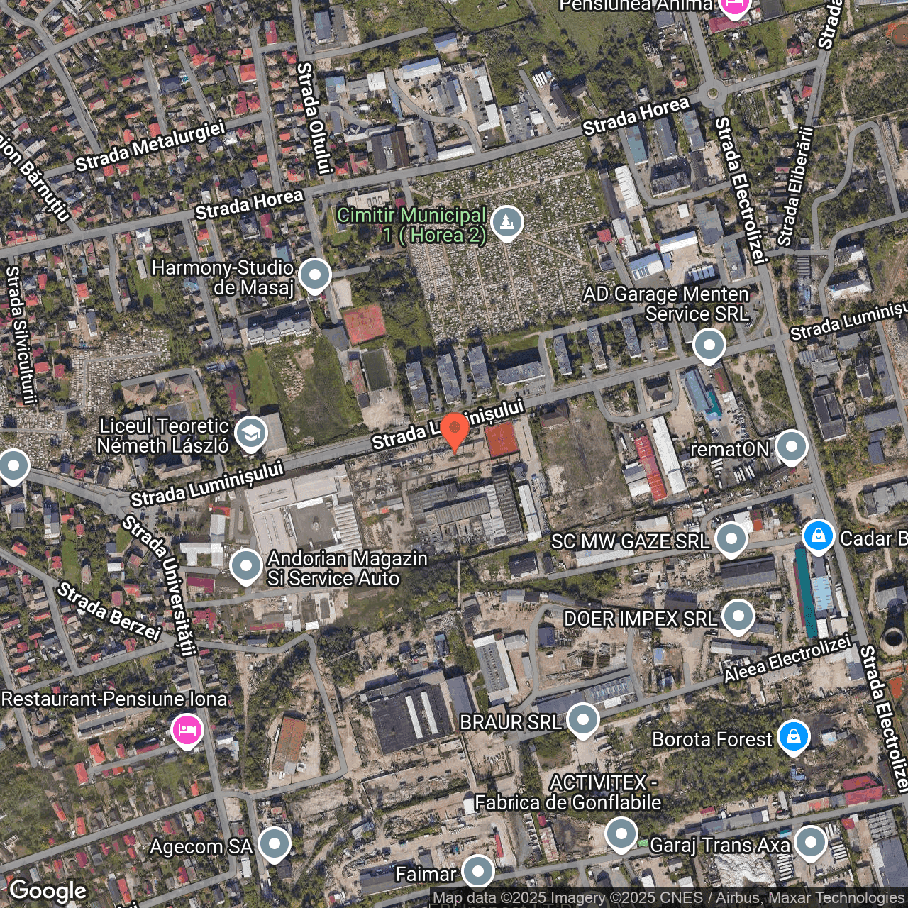 Poza harta hybrid, zoom 16, adresa strada Universității, Baia Mare, , judetul