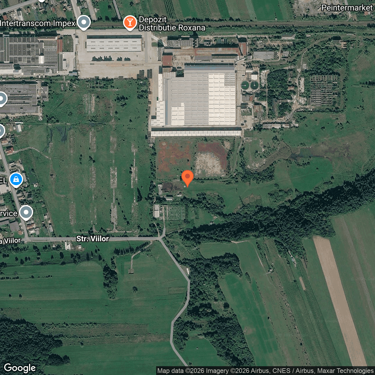 Poza harta hybrid, zoom 16, adresa str. Valea Viilor, nr.25/2, judet Bistrita-Nasaud, , judetul