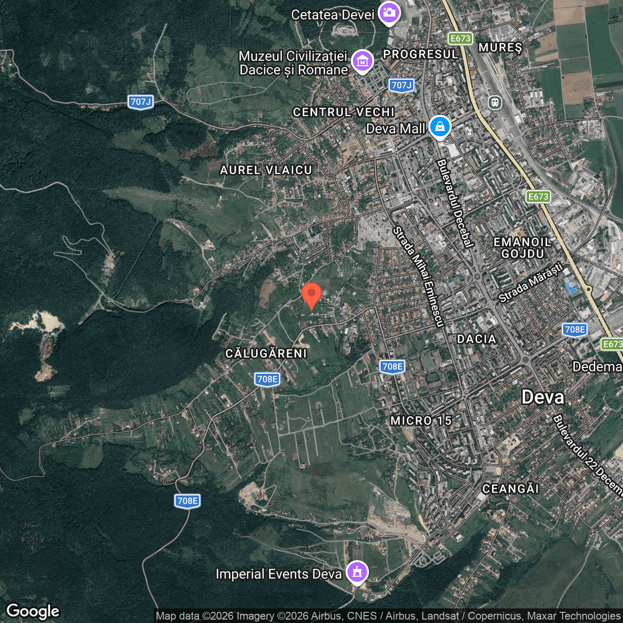 Poza harta hybrid, zoom 14, adresa Deva, Strada Dimitrie Sturza, , judetul