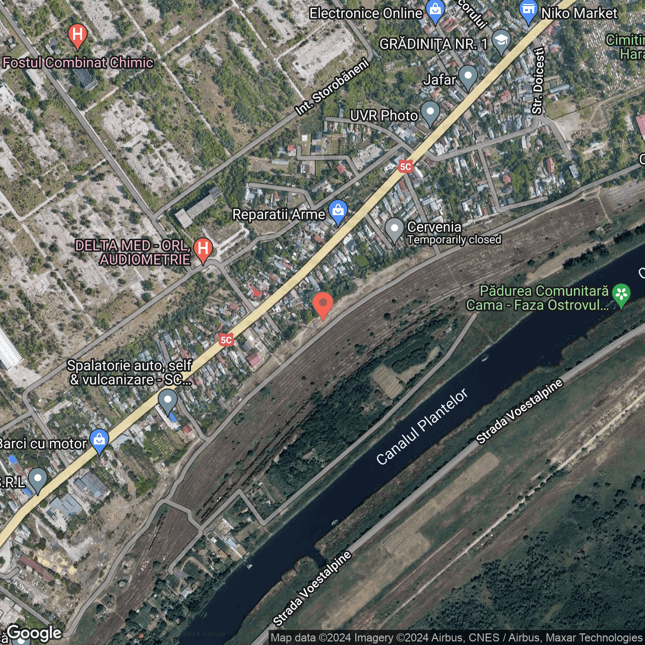 Poza harta hybrid, zoom 16, adresa Giurgiu, Sos. Sloboziei nr. 194, , judetul