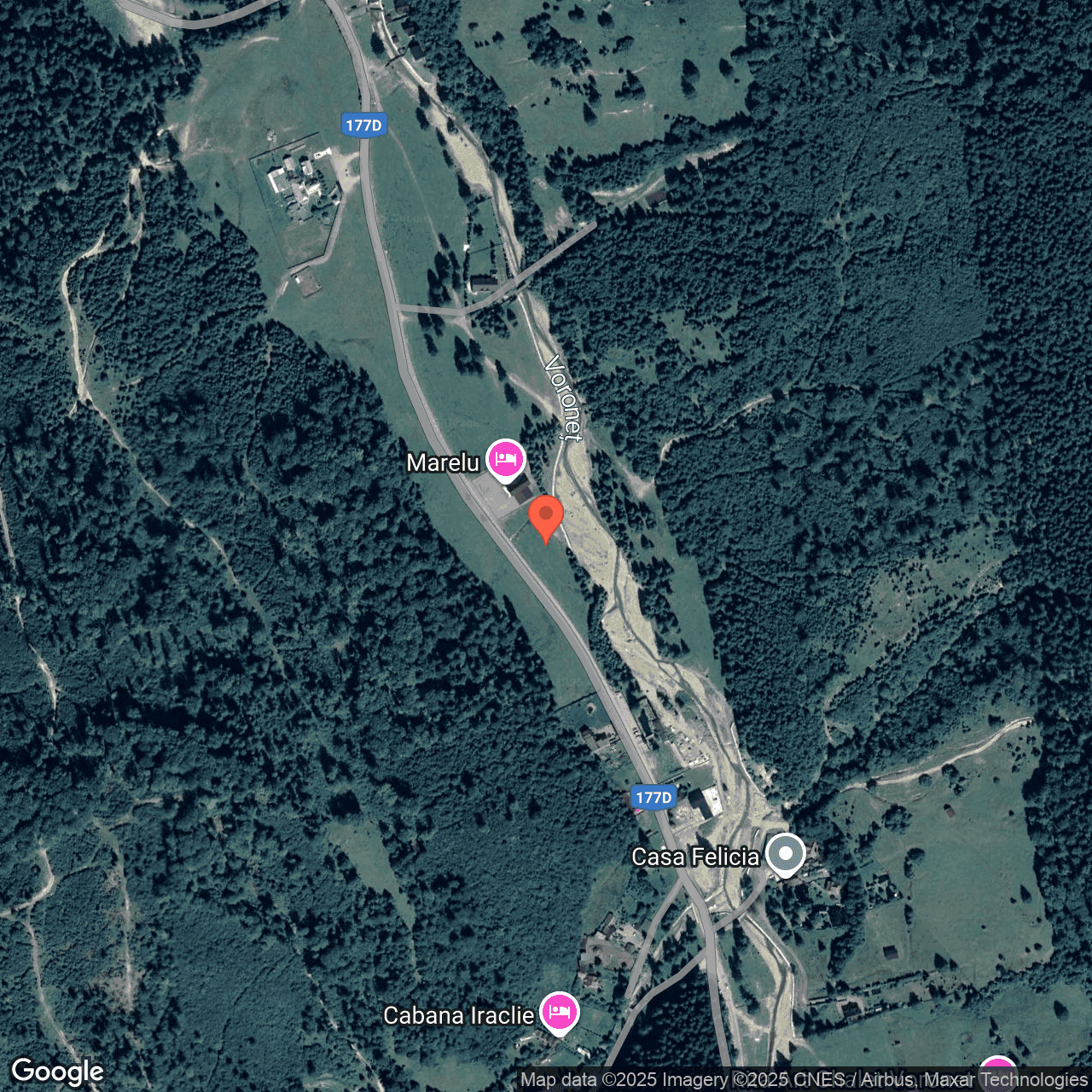 Poza harta hybrid, zoom 16, adresa Voronet Gura Humorului, , judetul