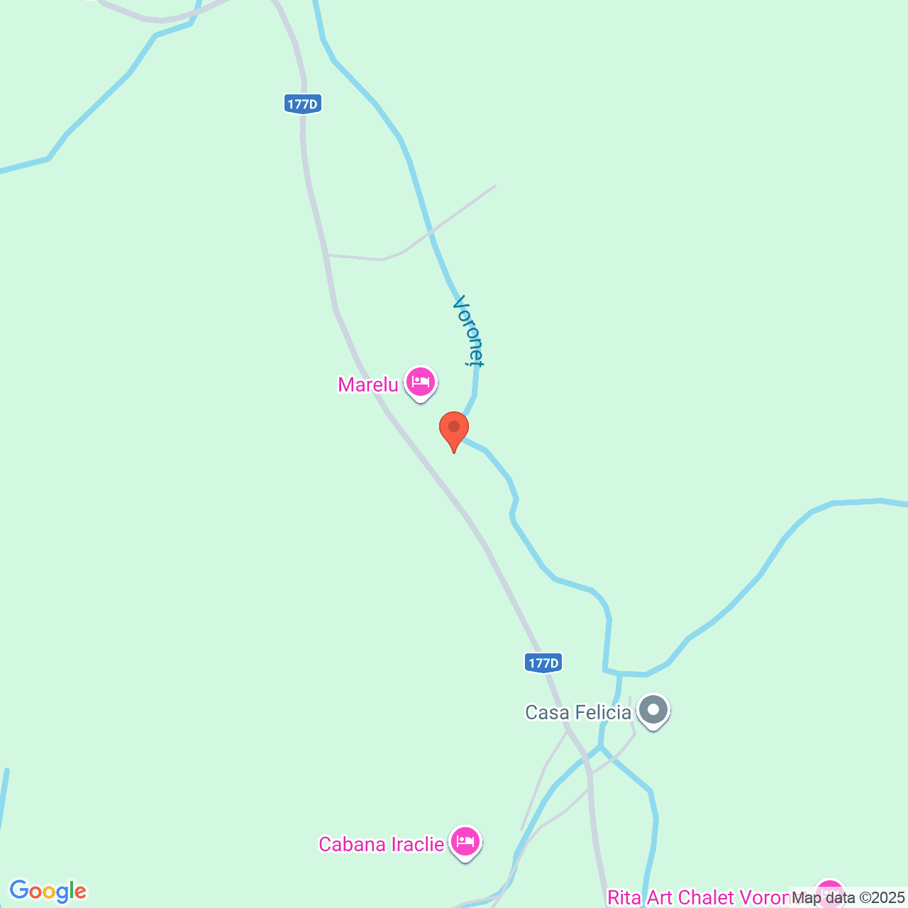 Poza harta streetview, zoom 16, adresa Voronet Gura Humorului, , judetul