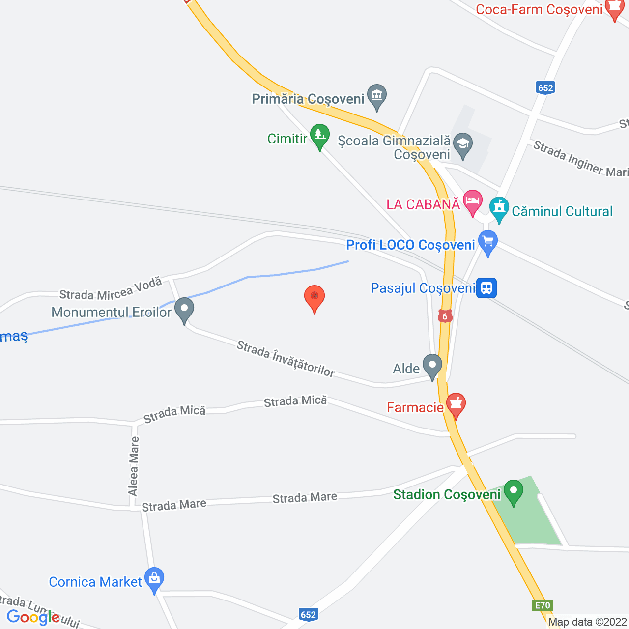 Poza harta streetview, zoom 16, adresa Cosoveni, judetul Dolj