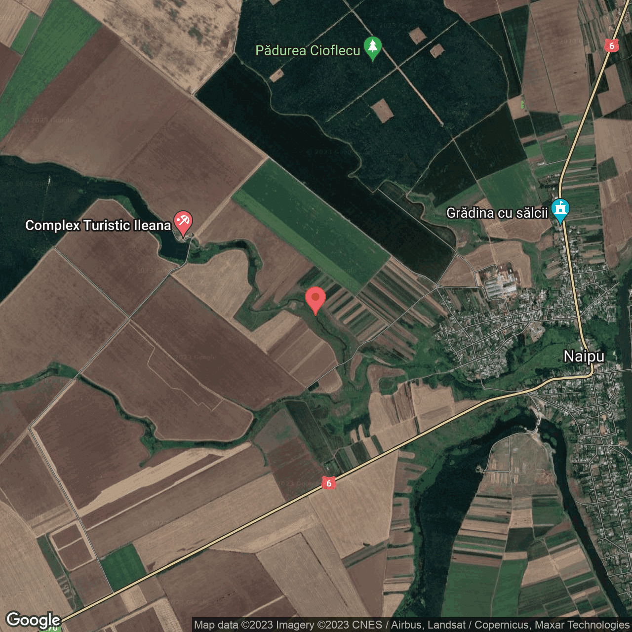 Poza harta hybrid, zoom 14, adresa Ghimpati, , judetul