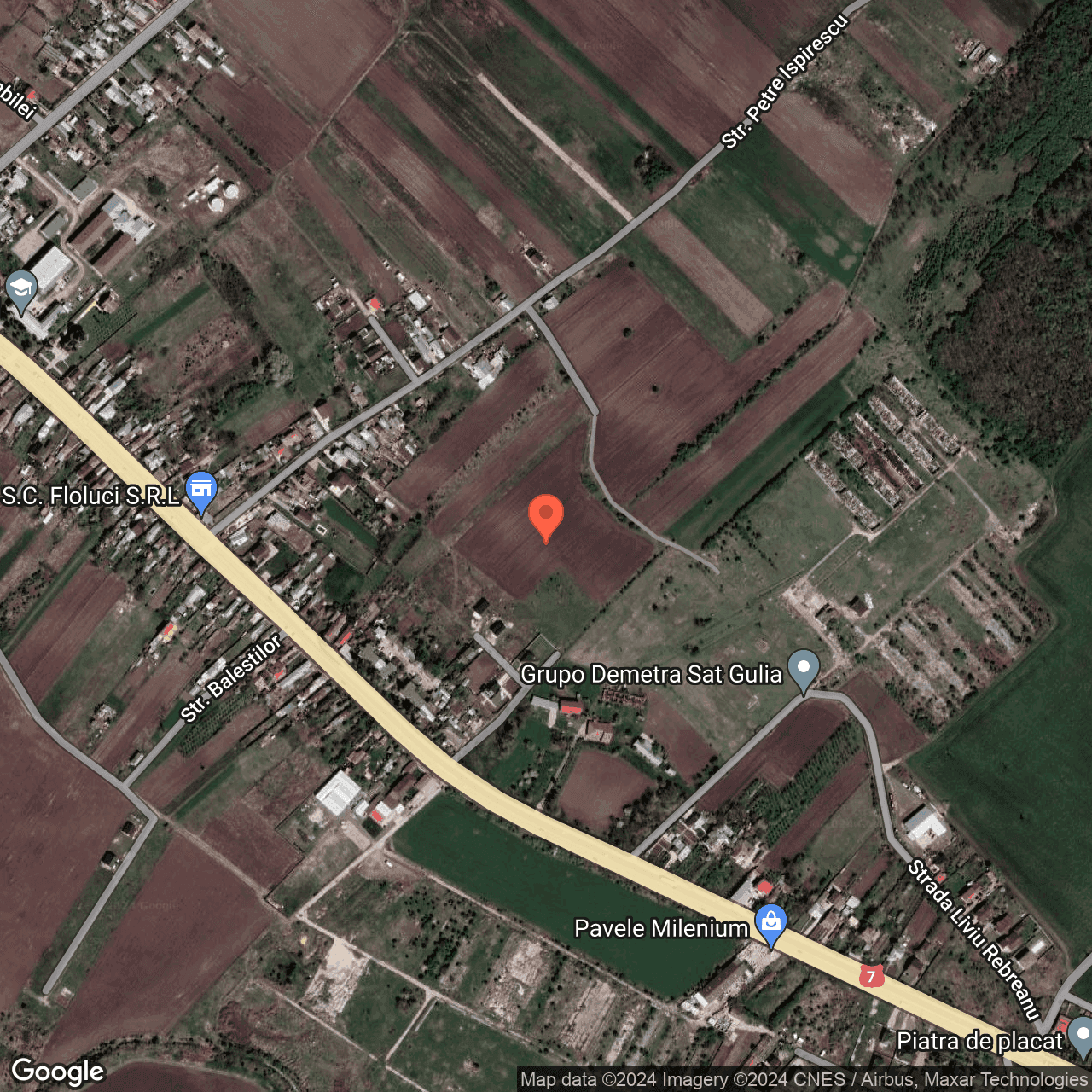 Poza harta hybrid, zoom 16, adresa Gulia Tartasesti, , judetul