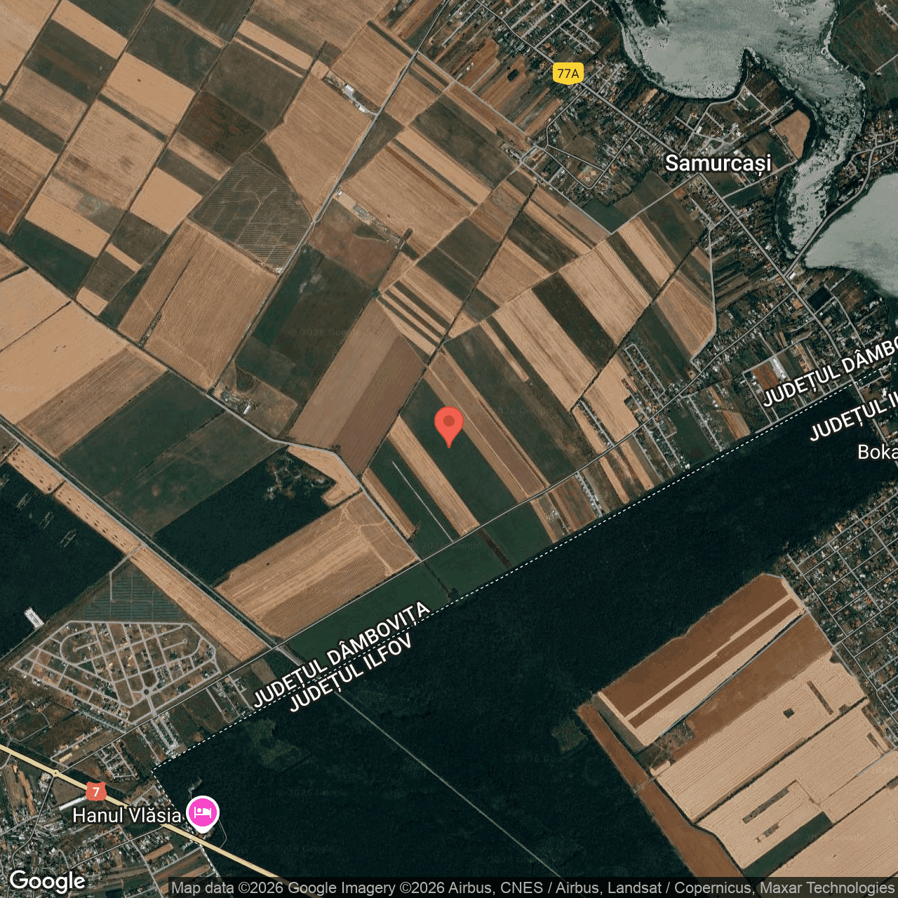 Poza harta hybrid, zoom 14, adresa Samurcasi Dambovita, , judetul